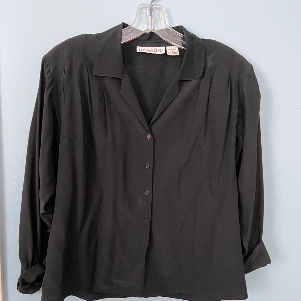 Vintage Hana sung silk Blouse